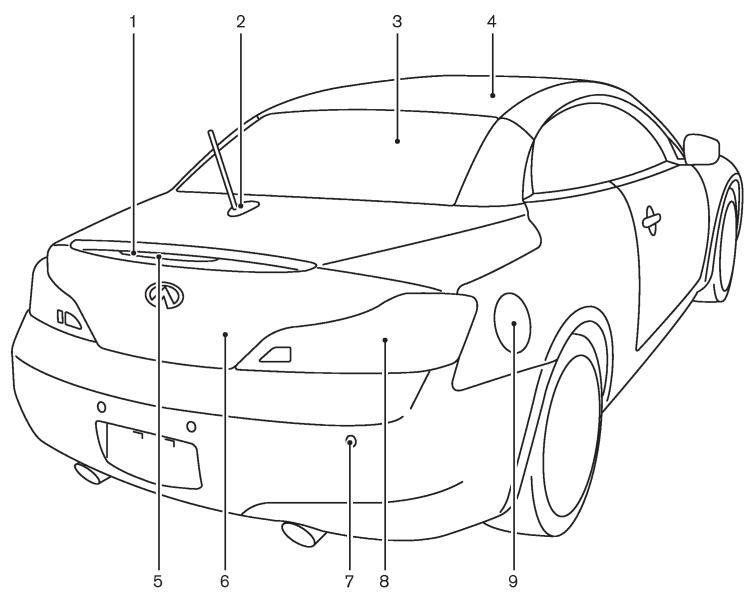 INFINITI G37 Cabriolet (2010) - SIÉGES, CEINTURES DE SECURITÉ ET SYSTème DE RETENUE SUPPLEMENTaire (SRS) - 3