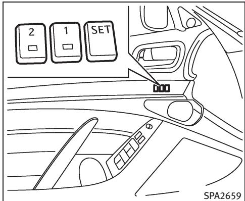 INFINITI G37 Cabriolet (2010) - SYTÉME DE POSITIONNEMENT AUTOMATIQUE DU SIEGE (si le vehicule en est équipé) - 1