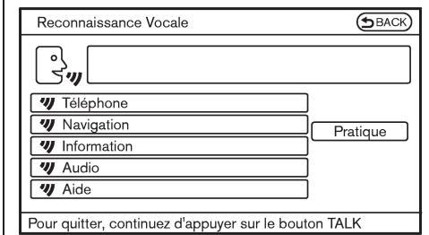 INFINITI G37 Cabriolet (2010) - Dicter des commandes vocales - 1
