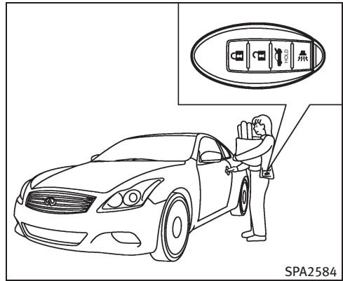 INFINITI G37 Cabriolet (2010) - PRECAUTIONS À PRENDRE POUR LE VERROUILAGE/DEVERROUILAGE - 1