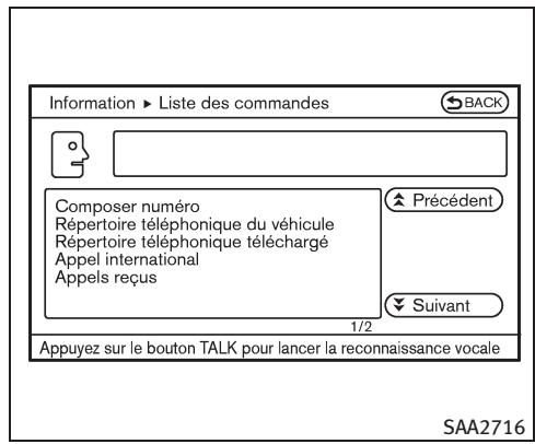 INFINITI G37 Cabriolet (2010) - Afficher la liste des commandes - 3