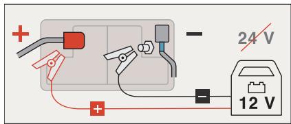 JEEP Avenger (2022) - RECHARGE DE LA BATTERIE 12V CONVENTIONNELLE AVEC UN CHARGEUR DE BATTERIE - 2