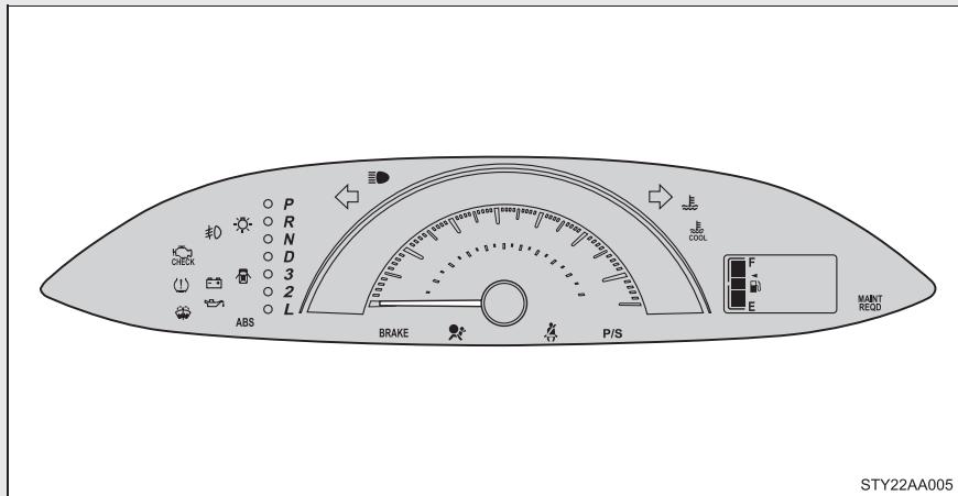 TOYOTA Yaris 2 (2008) - Voyants et lampes témoin - 2