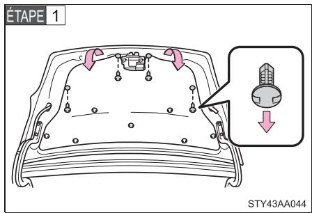 TOYOTA Yaris 2 (2008) - Éclairage de la plaque d'immatriculation - 1