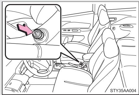 TOYOTA Yaris 2 (2008) - Allume-cigarettes (si le vehicule en est doté) - 1