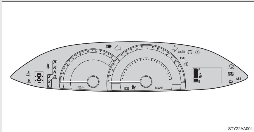 TOYOTA Yaris 2 (2008) - Voyants et lampes témoin - 1