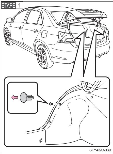 TOYOTA Yaris 2 (2008) - ■ Clignotant avant/feu de stationnement - 6