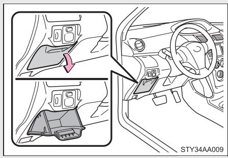 TOYOTA Yaris 2 (2008) - Sous le bloc d'instrumentation - 1