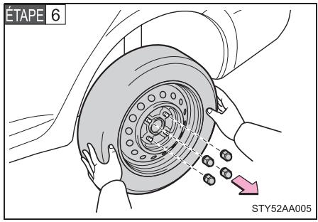 TOYOTA Yaris 2 (2008) - Remplacement d'un pneu creve - 6