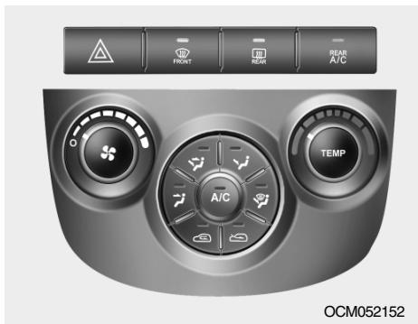 HYUNDAI Santa Fe 2 (2006-2009) - COMMANDES DU CHAUFFAGE - 1