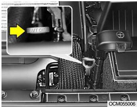 HYUNDAI Santa Fe 2 (2006-2009) - Pour vérifier le niveau du liquide de boîte - 1