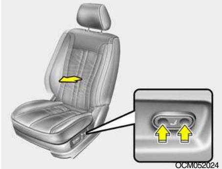 HYUNDAI Santa Fe 2 (2006-2009) - Commande de soutien lombaire (Siège du conducteur uniquement) - 1