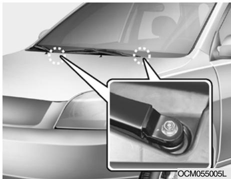 HYUNDAI Santa Fe 2 (2006-2009) - ESSUIE-GLACE DE PAREBRISE BALAIS - 1