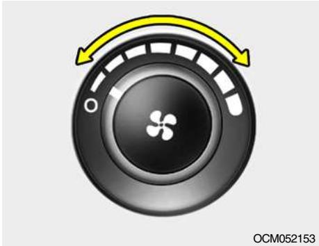 HYUNDAI Santa Fe 2 (2006-2009) - Reglage de la vitesse de la soufflerie - 1