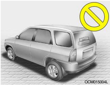 HYUNDAI Santa Fe 2 (2006-2009) - AVERTISSEMENT ARRIERE - 1