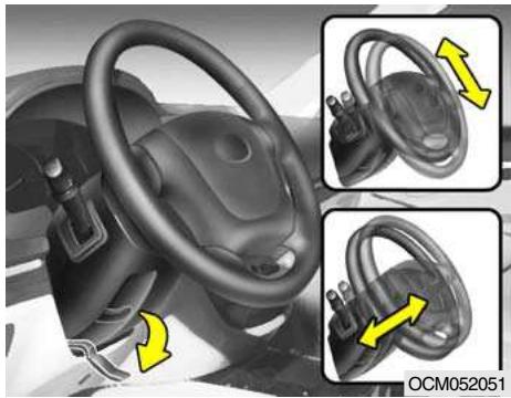 HYUNDAI Santa Fe 2 (2006-2009) - De type réglabre et téléscopique (Si installé) - 1
