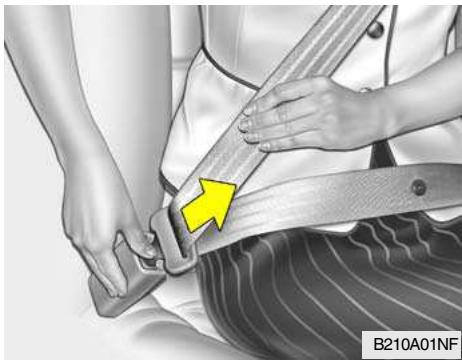 HYUNDAI Santa Fe 2 (2006-2009) - Pour detacher la ceinture - 1