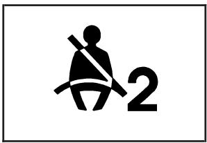 CHEVROLET Colorado (2008) - Témoin de rappel de bouclage de la ceinture de sécurité du passager - 1