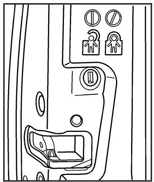CHEVROLET Colorado (2008) - Portes arrêtées avec verrouillage de sécurité pour les enfants (cabine multiplace) - 1