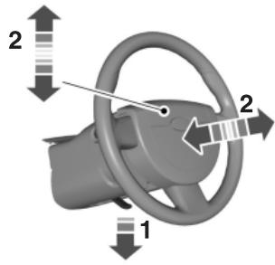FORD Flex Phase 2 (2014) - Réglage du VOLANT - 2