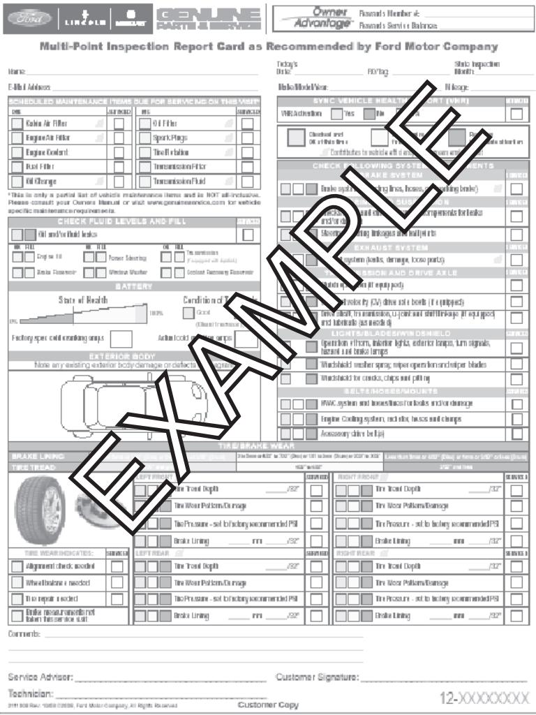 FORD Flex Phase 2 (2014) - Vérifications et procédures d'entretien par le propriétaire - 1
