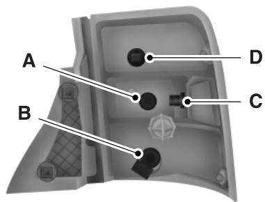 FORD Flex Phase 2 (2014) - Remplacement des ampoules des feux de freinage, des feux arrêtés, des clignotants, des phares de recul et des feux de position latéraux arrêtés - 1
