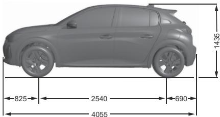 PEUGEOT 208 (2025) - DIMENSION - 3