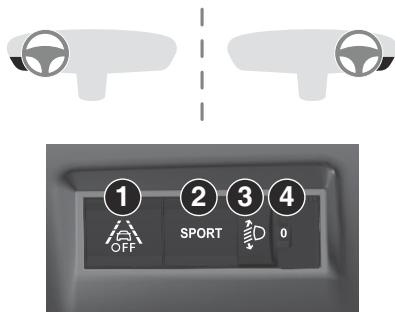 PEUGEOT 208 (2025) - COMMANDES DU PANNEAU GAUCHE - 1