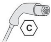 PEUGEOT 208 (2025) - Étiquettes d'identification sur les prises / connecteurs de charge - 2