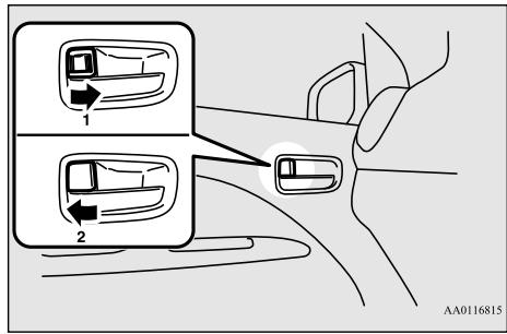 MITSUBISHI Space Star 2 Phase 2 (2016-2019) - Verrouillage ou déverrouillage de la porte-pieds l'intérieur - 1