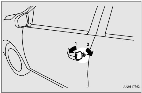 MITSUBISHI Space Star 2 Phase 2 (2016-2019) - Verrouillage et déverrouillage avec la clé (porte du conducteur) - 1