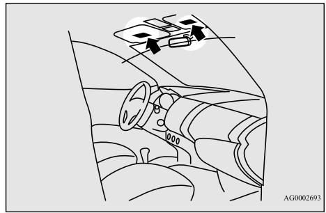 MITSUBISHI Space Star 2 Phase 2 (2016-2019) - Étiquette d'avertissement - 1