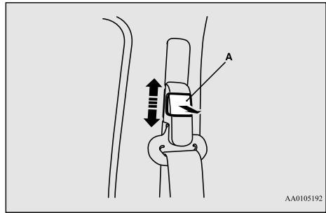 MITSUBISHI Space Star 2 Phase 2 (2016-2019) - Point d'ancrage réglable pour ceintures épaulières (sièges avant) - 1
