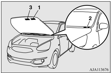 MITSUBISHI Space Star 2 Phase 2 (2016-2019) - Étiquetage du véhicule - 1