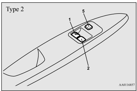 MITSUBISHI Space Star 2 Phase 2 (2016-2019) - Interrupteur secondaire - 2