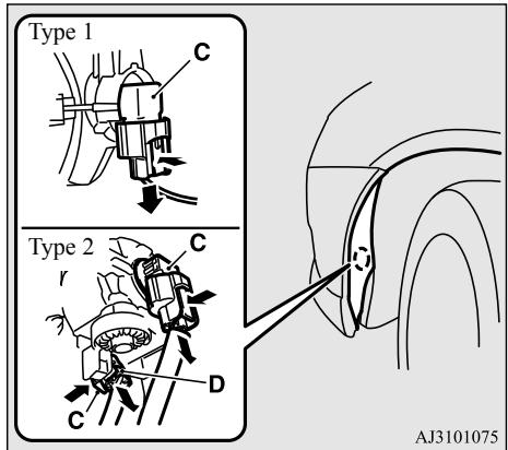 MITSUBISHI Space Star 2 Phase 2 (2016-2019) - Phares antibrouillard avant (le cas échéant)/ phares antibrouillard avant et deux de circulation de jour (le cas échéant) - 2