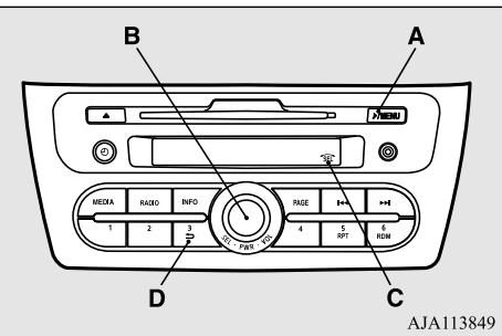 MITSUBISHI Space Star 2 Phase 2 (2016-2019) - Vérification du numéro de version de gracenote DB (véhicules équipés d'une interface bluetooth® 2.0) - 1