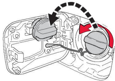 TOYOTA Avensis 3 Phase 1 (2009-2012) - Ouverture du réservoir à carburant - 1