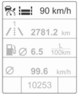 OPEL Zafira C Phase 1 (2011-2016) - Activation en réglant la vitesse - 1