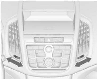 OPEL Zafira C Phase 1 (2011-2016) - Bouches d'aération réglables - 1
