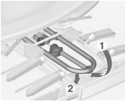 OPEL Zafira C Phase 1 (2011-2016) - Démontage du porte-vélo - 2