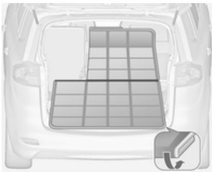 OPEL Zafira C Phase 1 (2011-2016) - Recourir le coffre jusqu'aux dossiers des sièges avant est - 4
