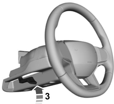 FORD Explorer (2022) - RÉGLAGE DU VOLANT DE DIRECTION - VÉHICULES AVEC : COLONNE DE DIRECTION À RÉGLAGE MANUEL - 3