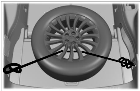 FORD Explorer (2022) - Rangement de la roue au pneu à plat - 2