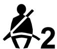 Buick Regal (2019) - Témoin de rappel de bouclage de la ceinture de sécurité du passager - 1