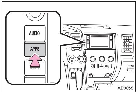 TOYOTA Sequoia (2016) - Appuyez sur le bouton "APPS". - 1