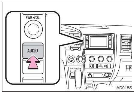 TOYOTA Sequoia (2016) - Appuyez sur le bouton "AUDIO". - 1