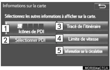 TOYOTA Sequoia (2016) - Affichage des informations cartographiques - 1