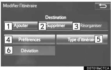 TOYOTA Sequoia (2016) - Modification de l'itinéraire - 1