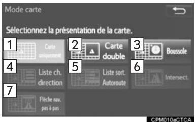 TOYOTA Sequoia (2016) - Selection du mode cartographique - 1
